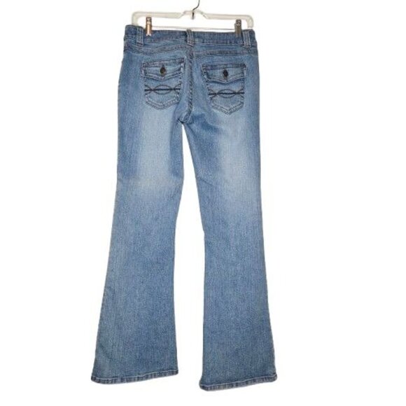 SO Stretch Boot Cut Flare Leg Denim Jeans Junior Sz 7 - Picture 2 of 12